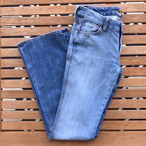 7FAM A-Pocket Ombré Flare Jeans, Size 29
